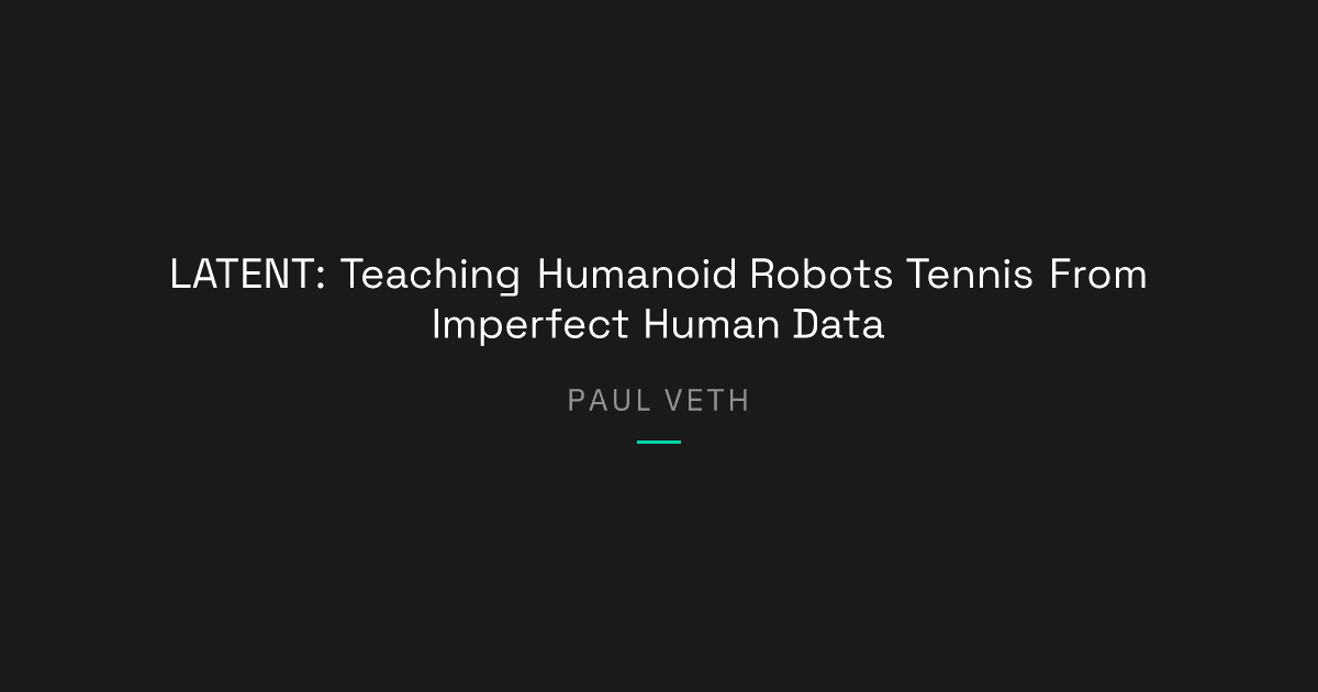 Can Imperfect Motion Data Teach a Humanoid to Play Tennis?